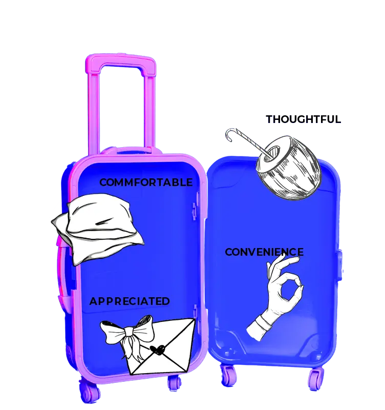 Suitcase infographic