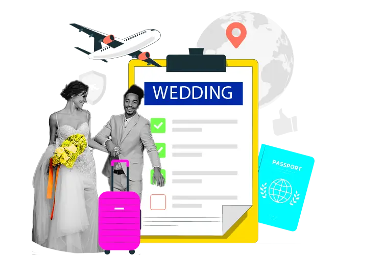 Destination elopement travel package